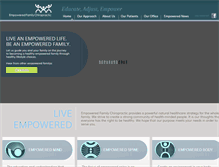 Tablet Screenshot of empoweredfamilychiro.com
